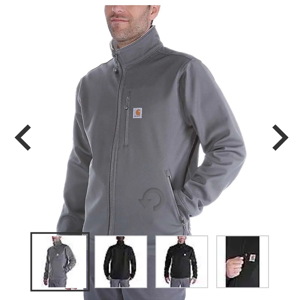 Carhartt Crowley Jacket - Grey Full Zip